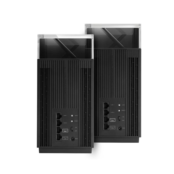 ASUS ZenWiFi Pro XT12(2-PK) Tri-band (2.4 GHz / 5 GHz / 5 GHz) Wi-Fi 6 (802.11ax) Zwart 4 Intern (90IG06U0-MO3A20)