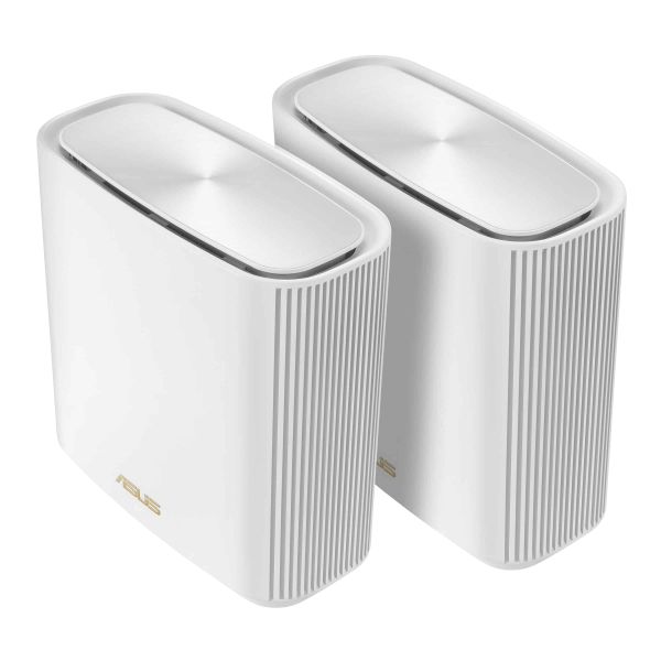 ASUS ZenWiFi AX (XT9) AX7800 2er Set Weiß Tri-band (2.4 GHz / 5 GHz / 5 GHz) Wi-Fi 6 (802.11ax) Wit 4 Intern (90IG0740-MO3B40)