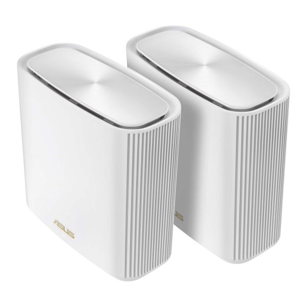 ASUS ZenWiFi AX (XT9) AX7800 2er Set Weiß Tri-band (2.4 GHz / 5 GHz / 5 GHz) Wi-Fi 6 (802.11ax) Wit 4 Intern (90IG0740-MO3B40)