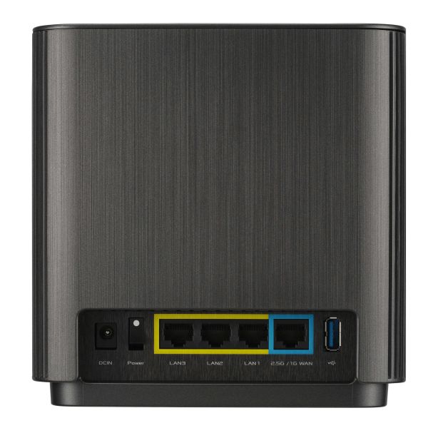 ASUS ZenWiFi AX (XT9) AX7800 1er Pack Schwarz Tri-band (2.4 GHz / 5 GHz / 5 GHz) Wi-Fi 6 (802.11ax) Zwart 4 Intern (90IG0740-MO3B50)