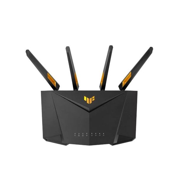 ASUS TUF Gaming AX3000 V2 draadloze router Gigabit Ethernet Dual-band (2.4 GHz / 5 GHz) Zwart, Oranje (90IG0790-MO3B00)