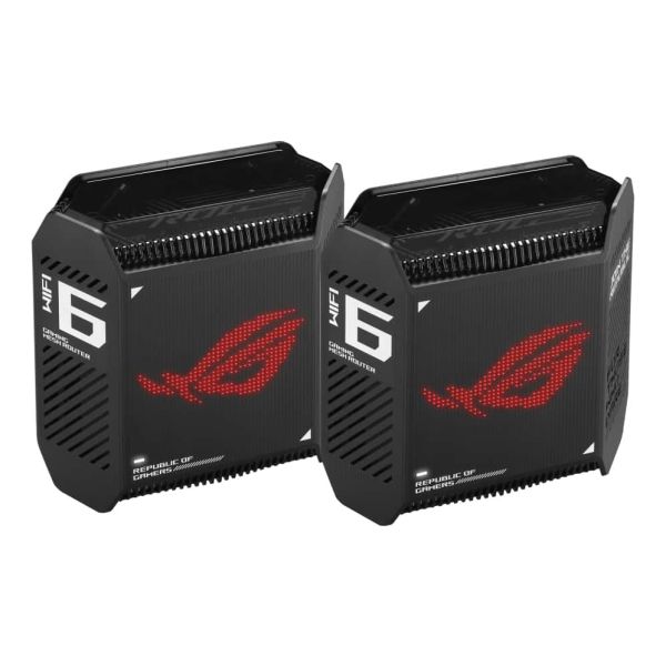 ASUS ROG Rapture GT6 (B-2-PK) Tri-band (2.4 GHz / 5 GHz / 5 GHz) Wi-Fi 6 (802.11ax) Zwart 4 Intern (90IG07F0-MU9A20)