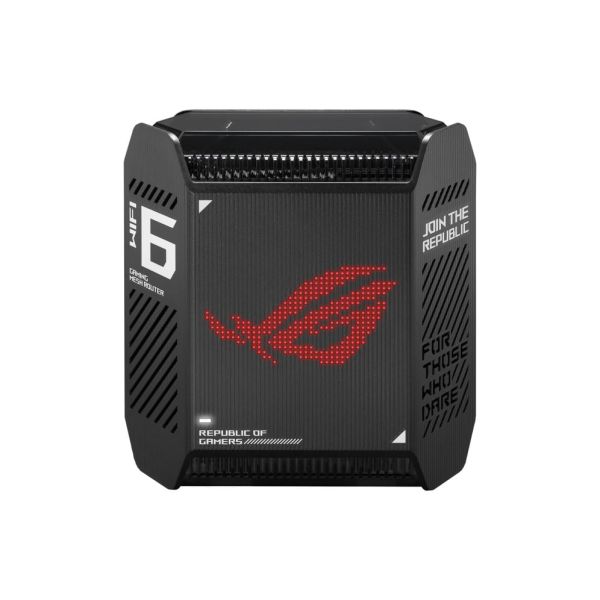 ASUS ROG Rapture GT6 (B-2-PK) Tri-band (2.4 GHz / 5 GHz / 5 GHz) Wi-Fi 6 (802.11ax) Zwart 4 Intern (90IG07F0-MU9A20)