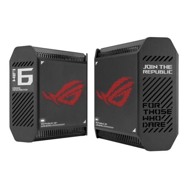 ASUS ROG Rapture GT6 (B-2-PK) Tri-band (2.4 GHz / 5 GHz / 5 GHz) Wi-Fi 6 (802.11ax) Zwart 4 Intern (90IG07F0-MU9A20)