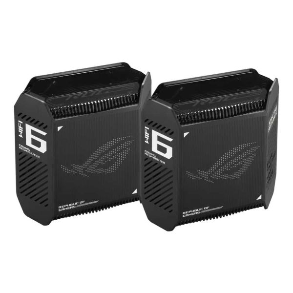 ASUS ROG Rapture GT6 (B-2-PK) Tri-band (2.4 GHz / 5 GHz / 5 GHz) Wi-Fi 6 (802.11ax) Zwart 4 Intern (90IG07F0-MU9A20)