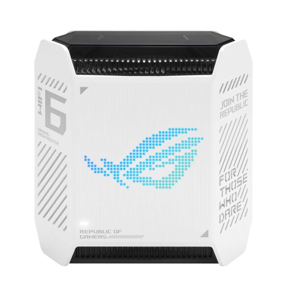 ASUS ROG Rapture GT6 Tri-band (2.4 GHz / 5 GHz / 5 GHz) Wi-Fi 6 (802.11ax) Wit 4 Intern (90IG07F0-MU9A30)