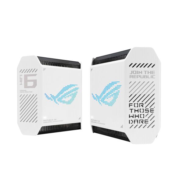 ASUS ROG Rapture GT6 (W-2-PK) Tri-band (2.4 GHz / 5 GHz / 5 GHz) Wi-Fi 6 (802.11ax) Wit 4 Intern (90IG07F0-MU9A40)