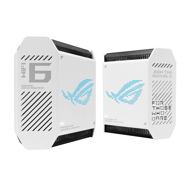 ASUS ROG Rapture GT6 (W-2-PK) Tri-band (2.4 GHz / 5 GHz / 5 GHz) Wi-Fi 6 (802.11ax) Wit 4 Intern (90IG07F0-MU9A40)