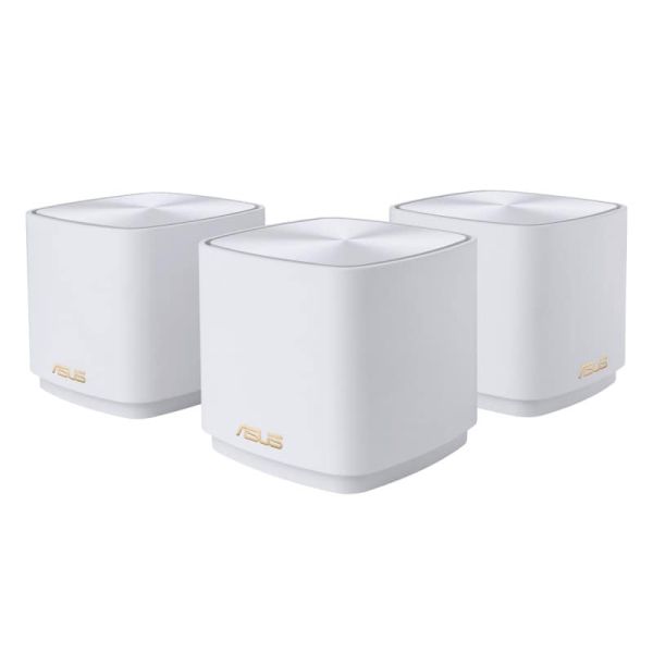 ASUS ZenWiFi XD4 Plus AX1800 3 Pack White Dual-band (2.4 GHz / 5 GHz) Wi-Fi 6 (802.11ax) Wit 2 Intern (90IG07M0-MO3C40)