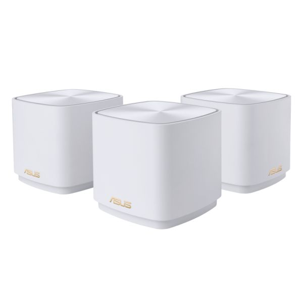 ASUS ZenWiFi XD4 Plus AX1800 3 Pack White Dual-band (2.4 GHz / 5 GHz) Wi-Fi 6 (802.11ax) Wit 2 Intern (90IG07M0-MO3C40)