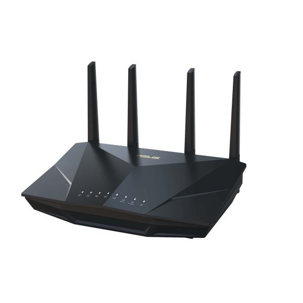 ASUS RT-AX5400 draadloze router Gigabit Ethernet Dual-band (2.4 GHz / 5 GHz) Zwart (90IG0860-MO9B00)