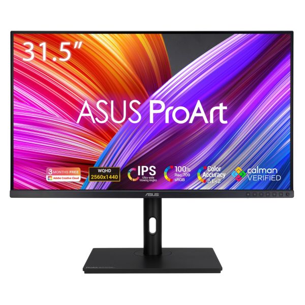 ASUS ProArt PA328QV computer monitor 80 cm (31.5") 2560 x 1440 Pixels Quad HD LED Zwart (90LM00X0-B02370)