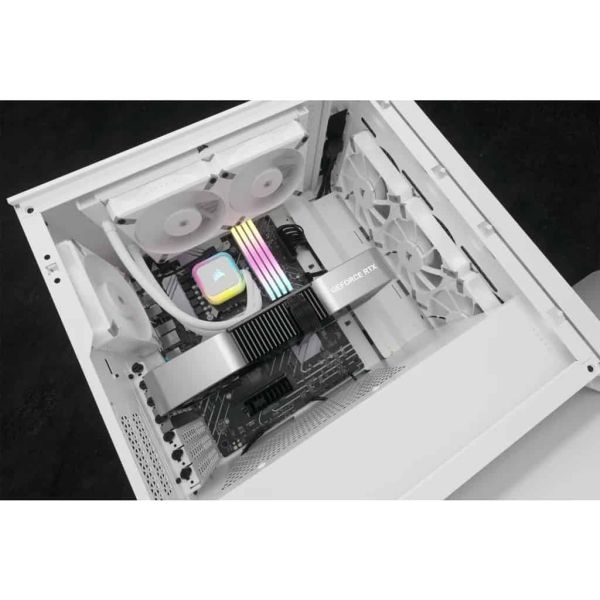 Corsair H100I Elite Processor Alles-in-één vloeistofkoeler 12 cm Wit 1 stuk(s) (CW-9060078-WW)