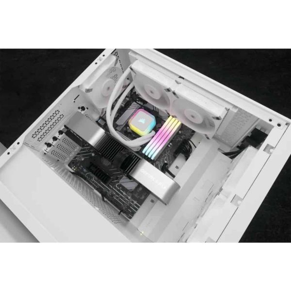 Corsair H100I Elite Processor Alles-in-één vloeistofkoeler 12 cm Wit 1 stuk(s) (CW-9060078-WW)