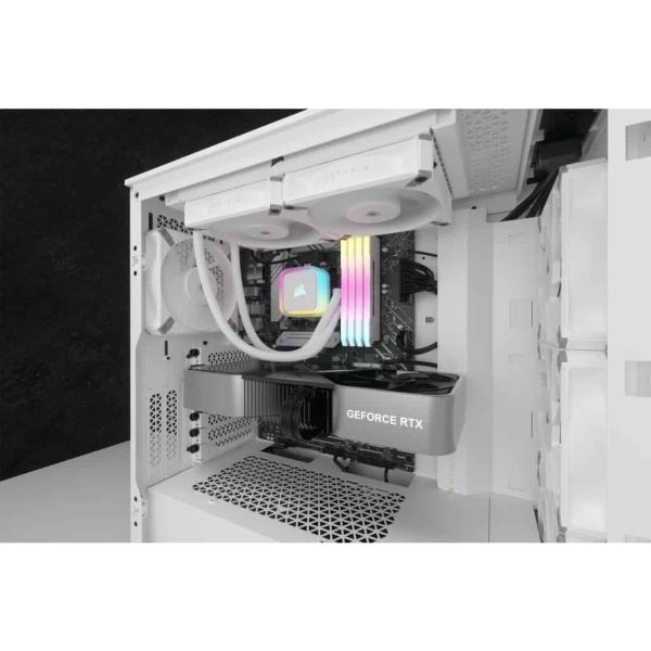 Corsair H100I Elite Processor Alles-in-één vloeistofkoeler 12 cm Wit 1 stuk(s) (CW-9060078-WW)