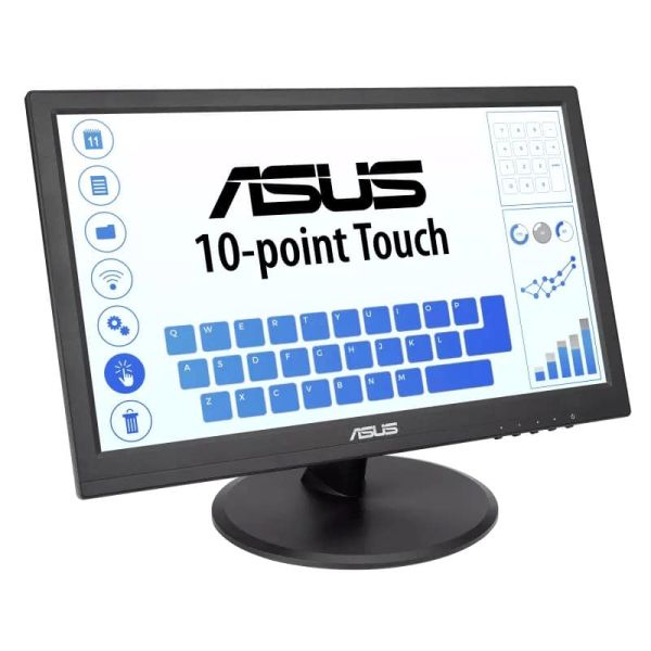 ASUS VT168HR 39,6 cm (15.6") 1366 x 768 Pixels WXGA LED Touchscreen Zwart (90LM02G1-B04170)