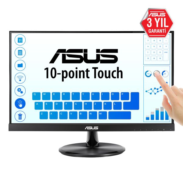 ASUS VT229H computer monitor 54,6 cm (21.5") 1920 x 1080 Pixels Full HD LED Touchscreen Zwart (90LM0490-B02170) ASUS VT229H computer monitor 54,6 cm (21.5") 1920 x 1080 Pixels Full HD LED Touchscreen Zwart (90LM0490-B02170)