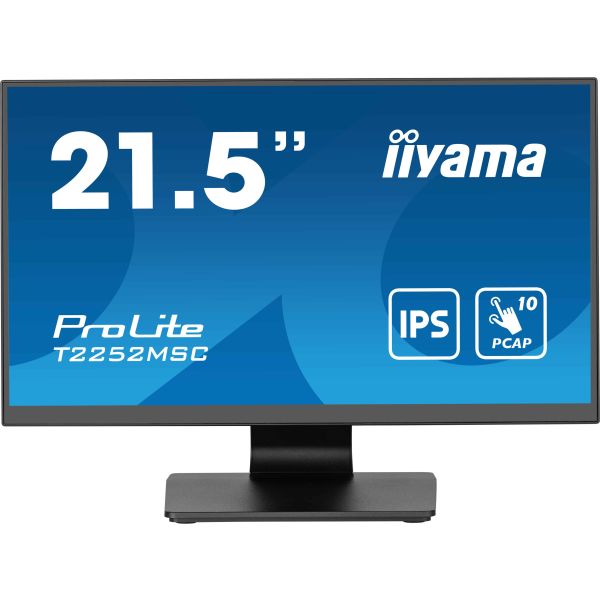 iiyama ProLite T2252MSC-B2 computer monitor 54,6 cm (21.5") 1920 x 1080 Pixels Full HD LCD Touchscreen Zwart (T2252MSC-B2) iiyama ProLite T2252MSC-B2 computer monitor 54,6 cm (21.5") 1920 x 1080 Pixels Full HD LCD Touchscreen Zwart (T2252MSC-B2)