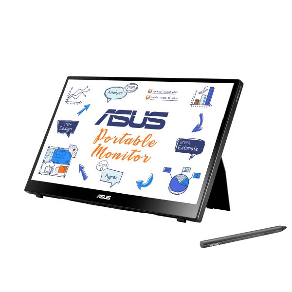 ASUS MB14AHD 35,6 cm (14") 1920 x 1080 Pixels Full HD LCD Touchscreen Zwart (90LM063V-B01170)