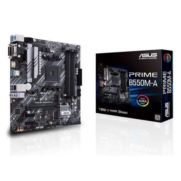 ASUS PRIME B550M-A AMD B550 Socket AM4 micro ATX (90MB14I0-M0EAY0)