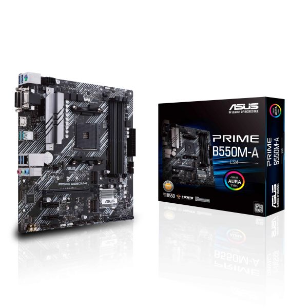 ASUS Prime B550M-A/CSM AMD B550 Socket AM4 micro ATX (90MB14I0-M0EAYC)