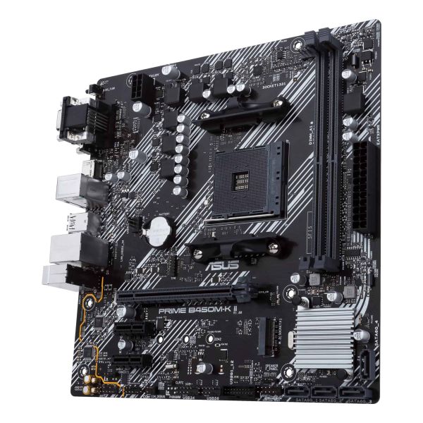 ASUS Prime B450M-K II AMD B450 Socket AM4 micro ATX (90MB1600-M0EAY0)