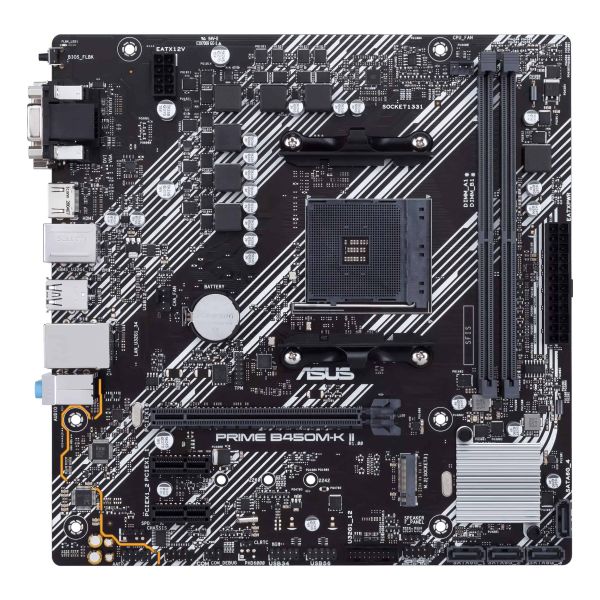 ASUS Prime B450M-K II AMD B450 Socket AM4 micro ATX (90MB1600-M0EAY0)