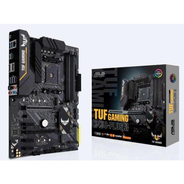 ASUS TUF GAMING B450-PLUS II AMD B450 Socket AM4 ATX (90MB1650-M0EAY0)