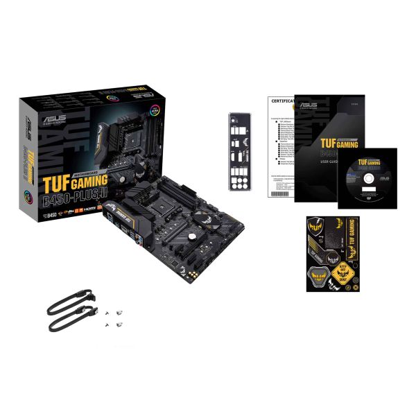 ASUS TUF GAMING B450-PLUS II AMD B450 Socket AM4 ATX (90MB1650-M0EAY0)