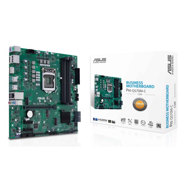 ASUS PRO Q570M-C/CSM Intel Q570 LGA 1200 (Socket H5) micro ATX (90MB1700-M0EAYC)