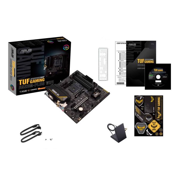 ASUS TUF GAMING A520M-PLUS WIFI AMD A520 Socket AM4 micro ATX (90MB17F0-M0EAY0)