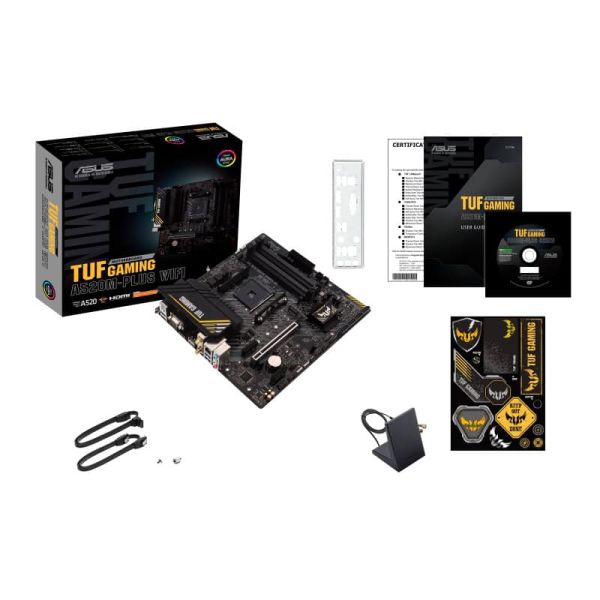 ASUS TUF GAMING A520M-PLUS WIFI AMD A520 Socket AM4 micro ATX (90MB17F0-M0EAY0)