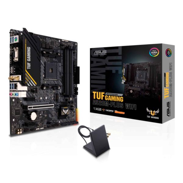 ASUS TUF GAMING A520M-PLUS WIFI AMD A520 Socket AM4 micro ATX (90MB17F0-M0EAY0)