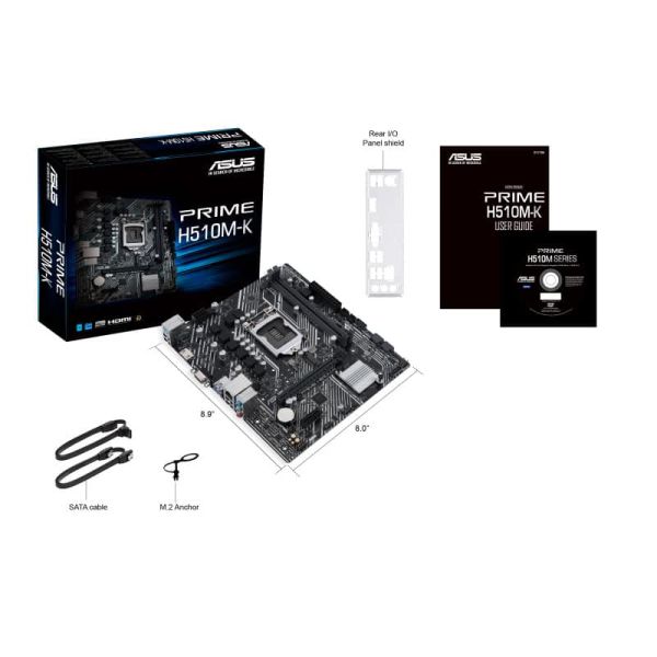 ASUS PRIME H510M-K Intel H510 LGA 1200 (Socket H5) micro ATX (90MB17N0-M0EAY0)
