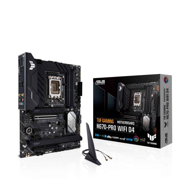 ASUS TUF GAMING H670-PRO WIFI D4 Intel H670 LGA 1700 ATX (90MB1900-M0EAY0) ASUS TUF GAMING H670-PRO WIFI D4 Intel H670 LGA 1700 ATX (90MB1900-M0EAY0)