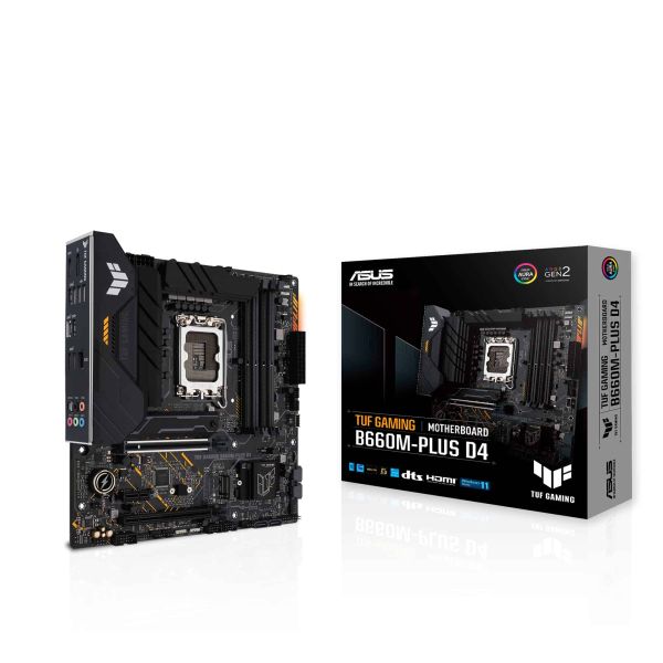 ASUS TUF GAMING B660M- PLUS D4 Intel B660 LGA 1700 micro ATX (90MB1940-M0EAY0)