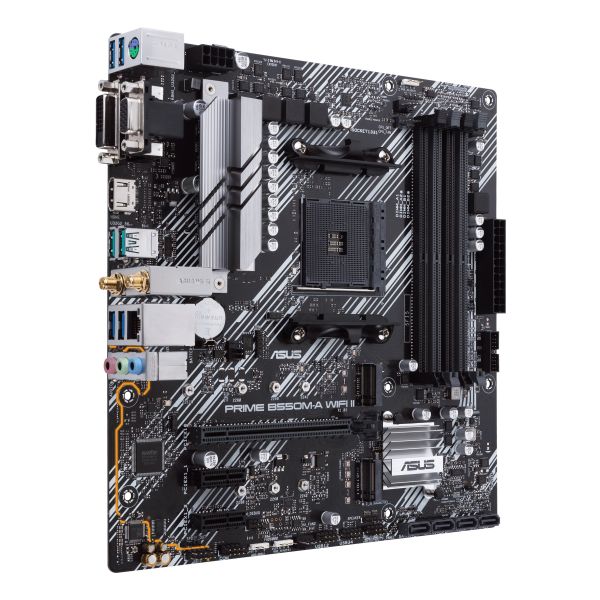 ASUS PRIME B550M-A WIFI II AMD B550 Socket AM4 micro ATX (90MB19X0-M0EAY0) ASUS PRIME B550M-A WIFI II AMD B550 Socket AM4 micro ATX (90MB19X0-M0EAY0)