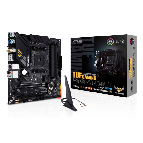 ASUS TUF GAMING B550M-PLUS WIFI II AMD B550 Socket AM4 micro ATX (90MB19Y0-M0EAY0)