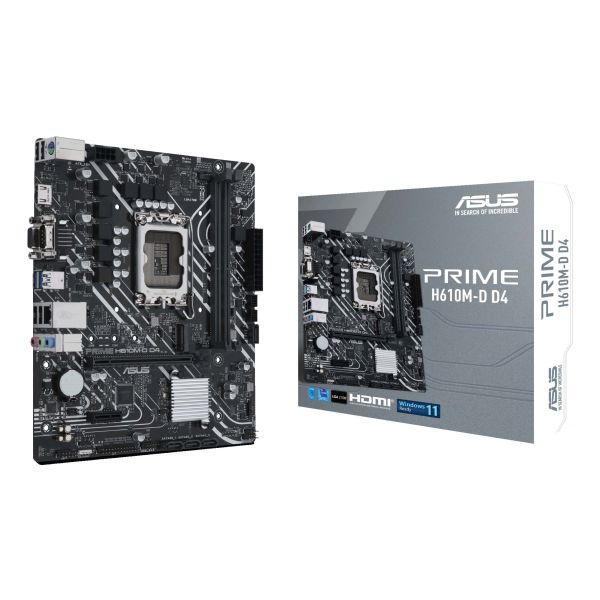 ASUS PRIME H610M-D D4 Intel H610 LGA 1700 micro ATX (90MB1A00-M0EAY0)