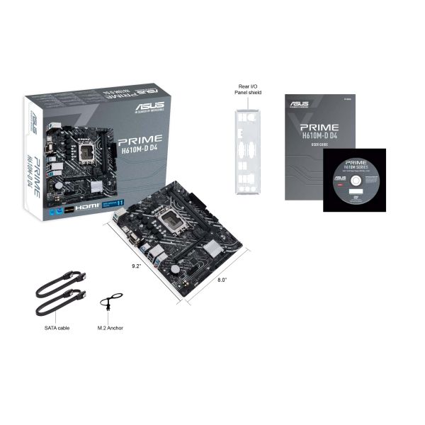 ASUS PRIME H610M-D D4 Intel H610 LGA 1700 micro ATX (90MB1A00-M0EAY0)