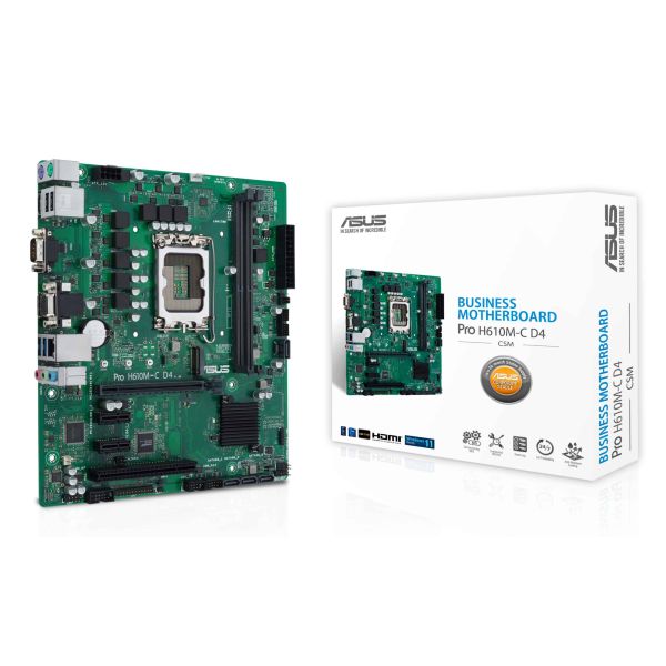 ASUS PRO H610M-C D4-CSM Intel H610 LGA 1700 micro ATX (90MB1A30-M0EAYC)