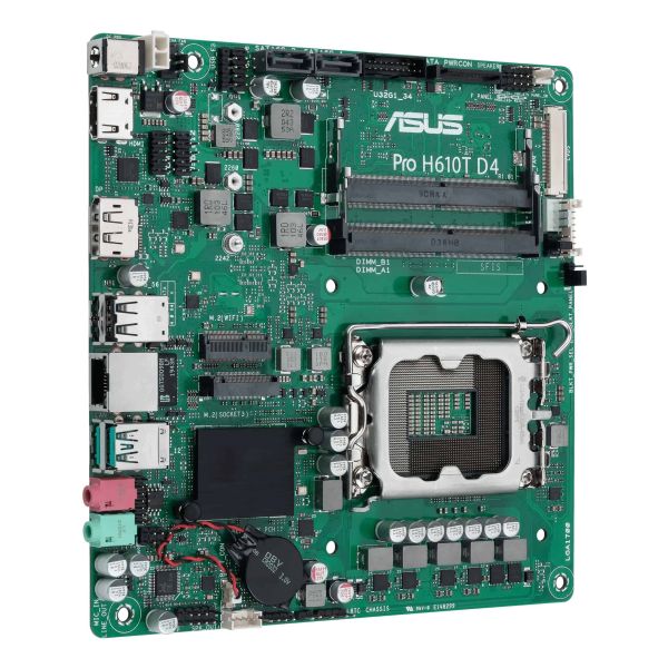 ASUS Pro H610T D4-CSM Intel H610 LGA 1700 Thin Mini ITX (90MB1AM0-M0EAYC)