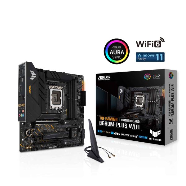ASUS TUF GAMING B660M-PLUS WIFI Intel B660 LGA 1700 micro ATX (90MB1AZ0-M1EAY0)