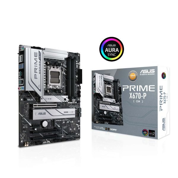 ASUS PRIME X670-P-CSM AMD X670 Socket AM5 ATX (90MB1BU0-M0EAYC)