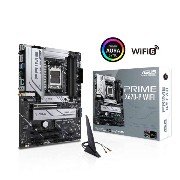 ASUS PRIME X670-P WIFI AMD X670 Socket AM5 ATX (90MB1BV0-M0EAY0)