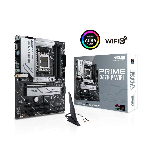 ASUS PRIME X670-P WIFI AMD X670 Socket AM5 ATX (90MB1BV0-M0EAY0)