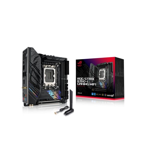 ASUS ROG STRIX B760-I GAMING WIFI Intel B760 LGA 1700 mini ITX (90MB1D90-M0EAY0) ASUS ROG STRIX B760-I GAMING WIFI Intel B760 LGA 1700 mini ITX (90MB1D90-M0EAY0)