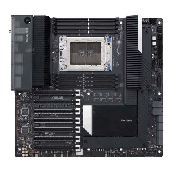 ASUS Pro WS WRX80E-SAGE SE WIFI II AMD WRX80 Socket sWRX8 Verlengd ATX (90MB1E60-M0EAY0)