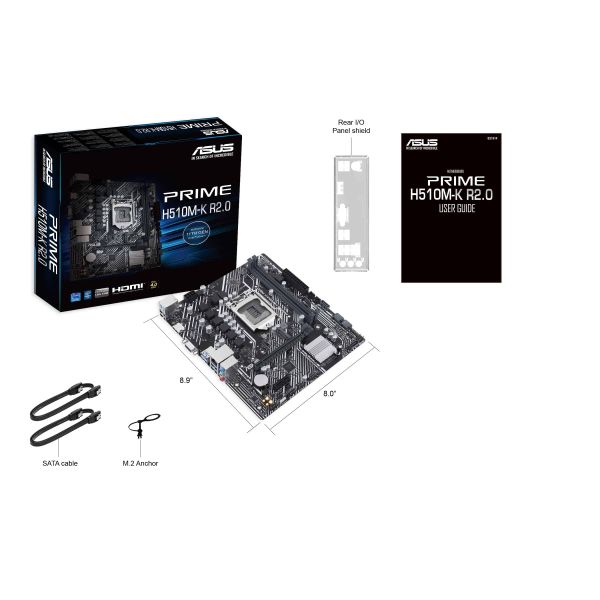 ASUS PRIME H510M-K R2.0 Intel H470 LGA 1200 micro ATX (90MB1E80-M0EAY0)