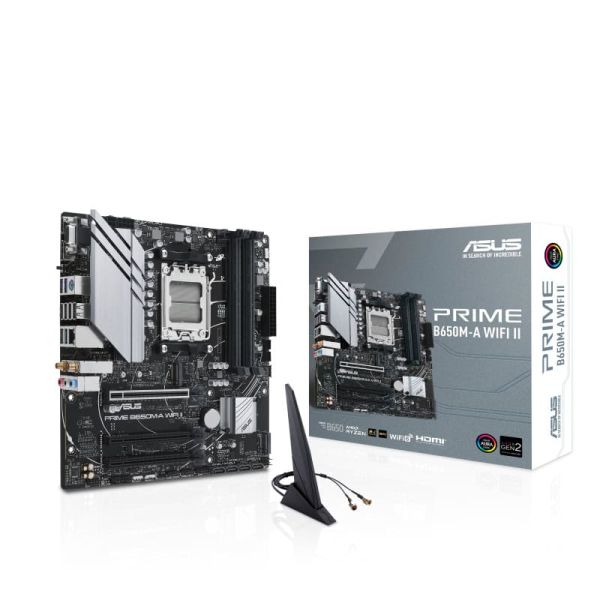 ASUS PRIME B650M-A WIFI II AMD B650 Socket AM5 micro ATX (90MB1EG0-M0EAY0)